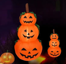 Cargar imagen en el visor de la galería, Inflable Calabaza inflable de Halloween con luces LED MOD 346
