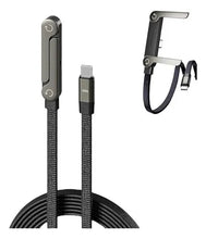 Cargar imagen en el visor de la galería, Cable Cargador Con Soporte Invisible 2 En 1  1.5 m TURBO 240w
