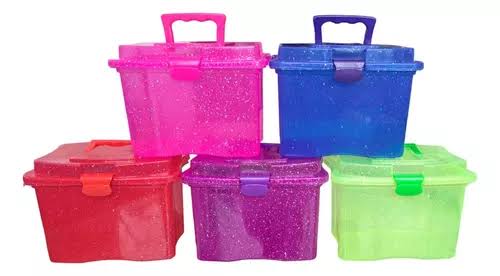 Caja de plástico glither