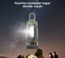 Cargar imagen en el visor de la galería, Linterna multifuncional 4 en 1 power Bank ,linterna con 8 cambios de luz ,alarma MOD D61 ZE-2181
