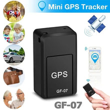 Cargar imagen en el visor de la galería, Mini GF 07 GPS rastreador de coche, localizador antirrobo en tiempo Real, montaje magnético fuerte, posicionador de mensajes SIM ideal para moto o auto así como para cualquier objeto que quiera rastrear MOD 1824
