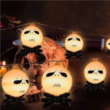 Cargar imagen en el visor de la galería, Guirnalda de luces LED con forma de calabaza para Halloween, accesorios de decoración, farol de calavera jack luces de vestir (batería de 3 metros, luces con función de flash)  MOD ACC2368C
