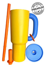 Cargar imagen en el visor de la galería, Termo Acero Inoxidable 1000 Ml, Con Asa Y Popote Antiderrame MOD FM-000306
