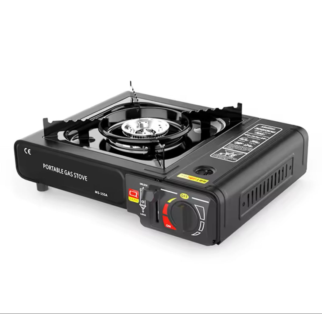 Estufa de Camping al aire libre, quemador de cocina portátil, estufa de Gas, senderismo, senderismo, fiesta de Picnic, Caldera de casete, sin tanque de Gas MOD Q-WS155