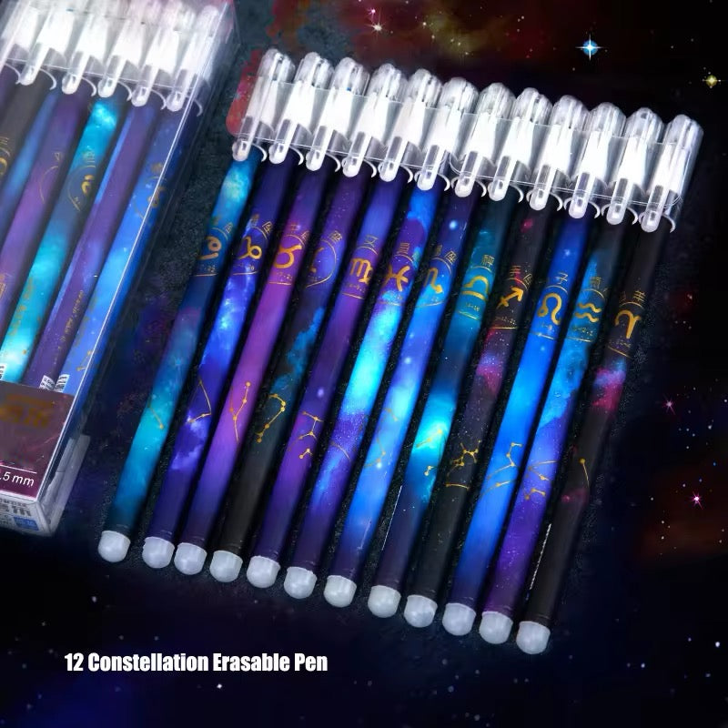 Bolígrafo de Gel de constelación borrable Kawaii