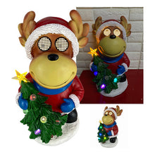 Cargar imagen en el visor de la galería, Muñeco navideño varios diseños ojos luz movibles musicales y luz adorno 45 cm alto MOD W019 w018 W016

