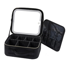 Cargar imagen en el visor de la galería, Estuche De Cosméticos Transfronterizo De Gran Capacidad Con Espejo Y Maquillaje Con Luz MOD LH-001 LH-002
