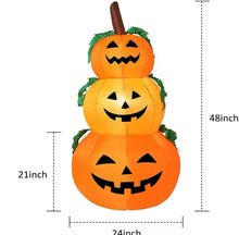 Cargar imagen en el visor de la galería, Inflable Calabaza inflable de Halloween con luces LED MOD 346
