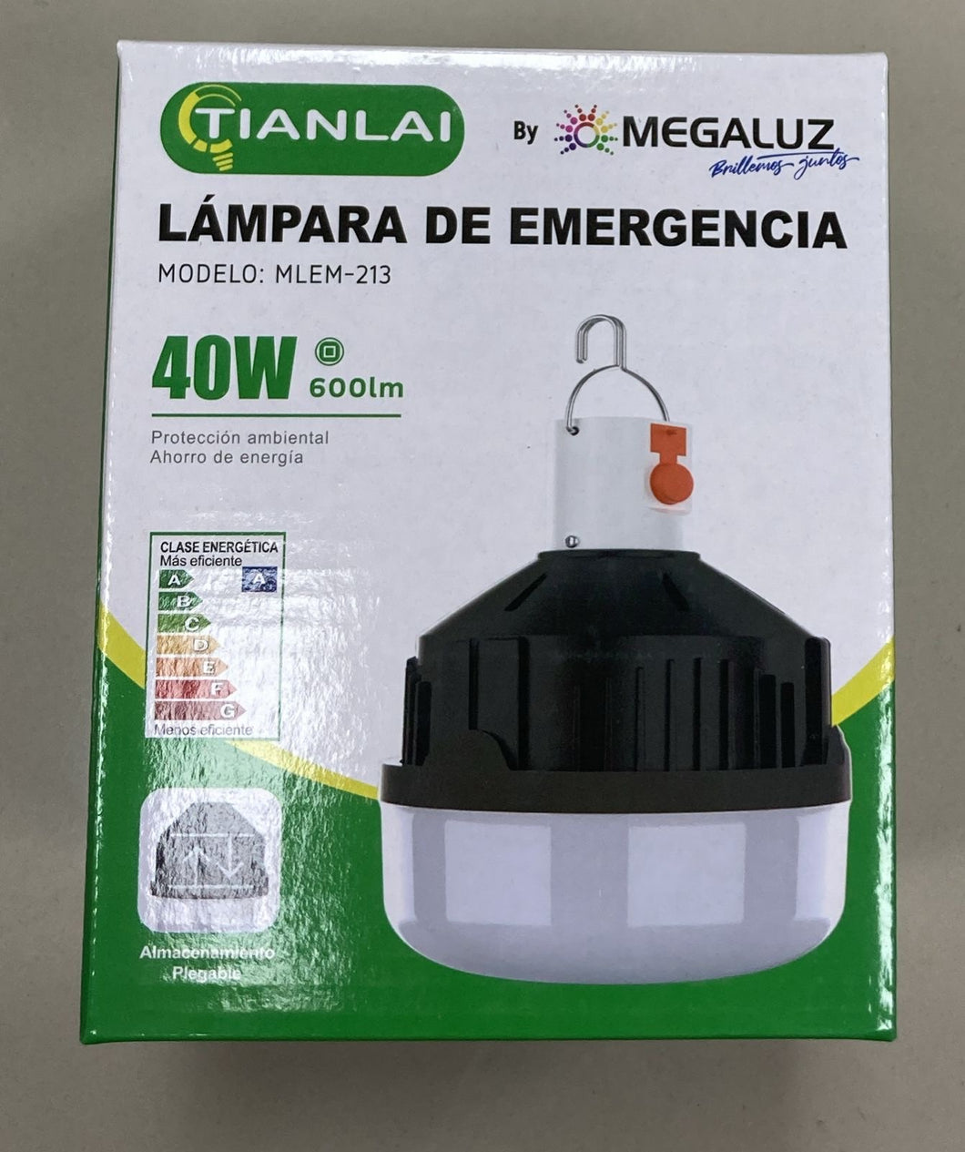 Lámpara de trabajo y emergencia de 40 W MOD EM28W40