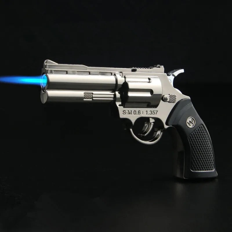 encendedor de pistola a prueba de viento, encendedor de cigarros de Gas, llama de chorro, accesorios para fumar NO TRAE GAS