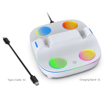Cargar imagen en el visor de la galería, Estación de carga Dual para PS5, indicador LED y soporte de carga de luz RGB con Cables, base de carga para controlador PS5 y Portal PS

