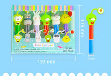 Cargar imagen en el visor de la galería, Resaltadores de personaje, bolígrafos fluorescentes, suministros escolares, juego de papelería, regalo para niños, 6 pzs MOD HLL-065
