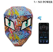 Cargar imagen en el visor de la galería, Mochila de motocicleta con ojos LED , ojos de LED impermeable, casco de viaje, carcasa dura, mochila para CASCO de Moto MOD GTX-2 DISEÑOS
