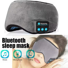 Cargar imagen en el visor de la galería, Auriculares inalámbricos Bluetooth para dormir, escucha deportiva, máscara para ojos, diadema, suave, elástico, cómodo, duradero, para dormir MOD BBG-60386
