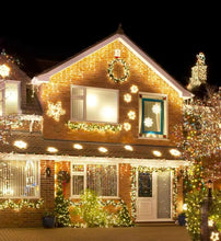 Cargar imagen en el visor de la galería, Cascada de luz cálida para adorno navideño MOD 6715-1
