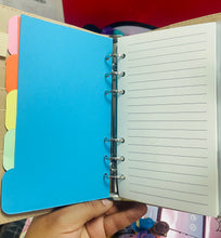 Cargar imagen en el visor de la galería, Organizador de ahorro de dinero A6, carpeta de presupuesto de cuero PU, cuaderno
