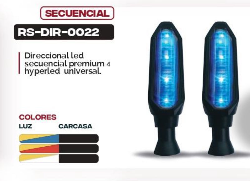 Direccionales led universales secuenciales MOD RS-DIR-0008