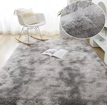 Cargar imagen en el visor de la galería, Alfombra de felpa gruesa para sala de estar, decoración del hogar, alfombra mullida Rectangular de seda para área de niños, alfombrillas para pies de sofá, Alfombra de juego para dormitorio de niños
