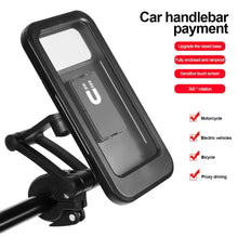 Cargar imagen en el visor de la galería, Soporte de navegación para teléfono móvil de motocicleta Universal impermeable 360 °   Giratorio ajustable para soporte de teléfono móvil de motocicleta y bicicleta MOD ZE-2334
