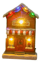 Cargar imagen en el visor de la galería, Christmas Village House Figurine Desktop Ornament Candy Shop 19 cm MOD Z615ABCD
