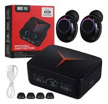 Cargar imagen en el visor de la galería, Auriculares in-ear gamer inalámbricos MRESXSERM Audifonos On-Ear M90pro negro con luz LED MOD M90 PRO
