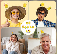 Cargar imagen en el visor de la galería, Pollito para cabeza con decoración MOD 2 decorado

