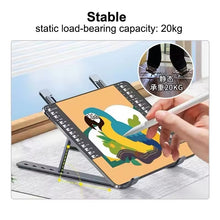 Cargar imagen en el visor de la galería, Soporte ajustable de aleación de aluminio para ordenador portátil, soporte Universal de elevación y refrigeración para tableta y Notebook MOD ZJ-6
