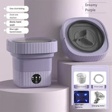 Cargar imagen en el visor de la galería, Lavadora portátil de gran capacidad, Cubo de secado giratorio de ropa, ropa interior de viaje, calcetines, Mini lavadora ultrasónica
