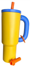Cargar imagen en el visor de la galería, Termo Acero Inoxidable 1000 Ml, Con Asa Y Popote Antiderrame MOD FM-000306
