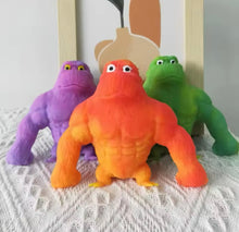 Cargar imagen en el visor de la galería, Orangután antiestrés gigante creativo, juguete de descompresión Tricky King, mono elástico blando, divertido, gorila, chimpancé  FOSFORESCENTE MOD WK-647
