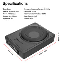 Cargar imagen en el visor de la galería, Altavoz De Coche o Camión de 10  Pulgadas Para Rv, Subwoofer 60 ecualizador MOD 600038
