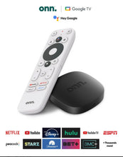 Cargar imagen en el visor de la galería, Tv Box Onn 4k 2 Gen Negro 8gb 2gb Activado Mexico Negro De Voz ORIGINAL
