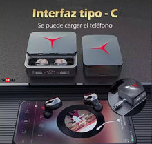 Cargar imagen en el visor de la galería, Auriculares in-ear gamer inalámbricos MRESXSERM Audifonos On-Ear M90pro negro con luz LED MOD M90 PRO
