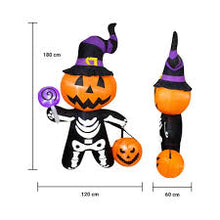 Cargar imagen en el visor de la galería, Adorno de calabaza, dulcero con luz MOD 342
