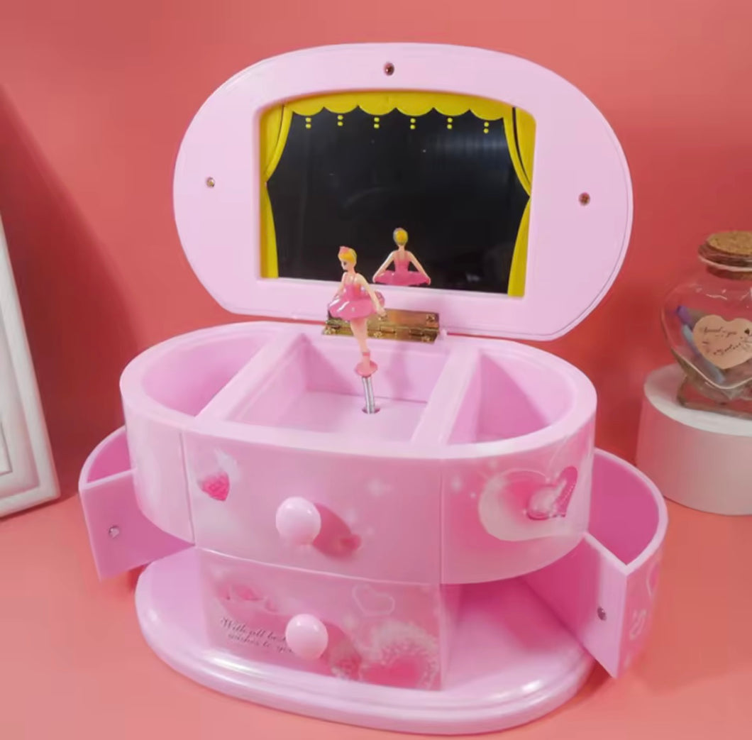 Joyero creativo para niña de Ballet, caja de música MOD MY6033