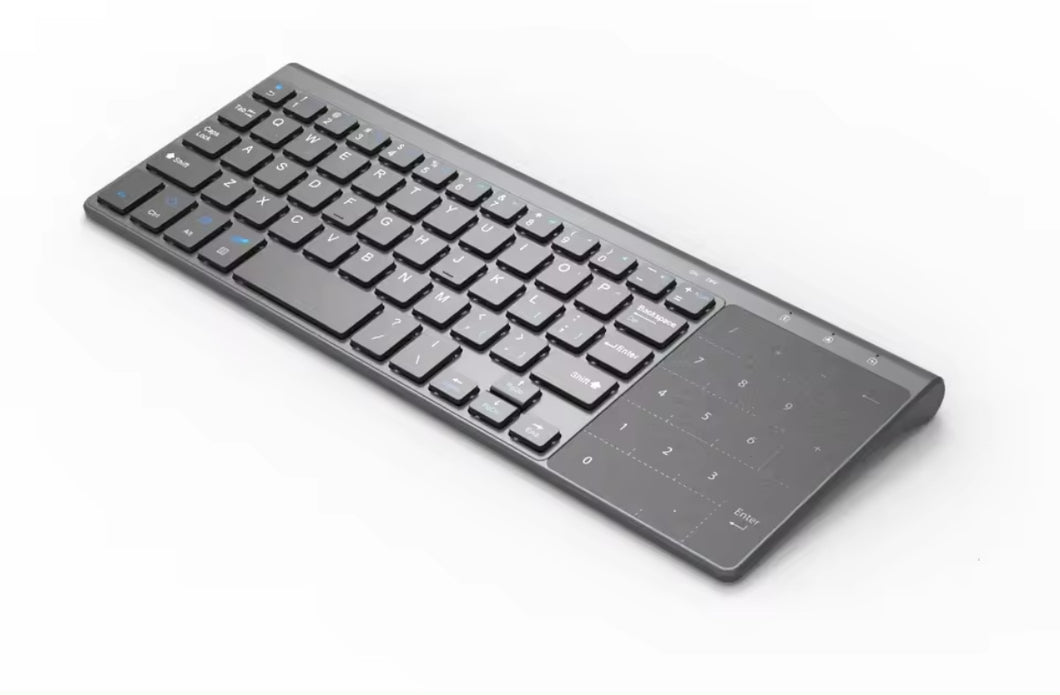 Teclado inalámbrico delgado de 2,4G con Touchpad, teclado numérico de ratón para Android, Windows, ordenador portátil, TV Box MOD TC.K136