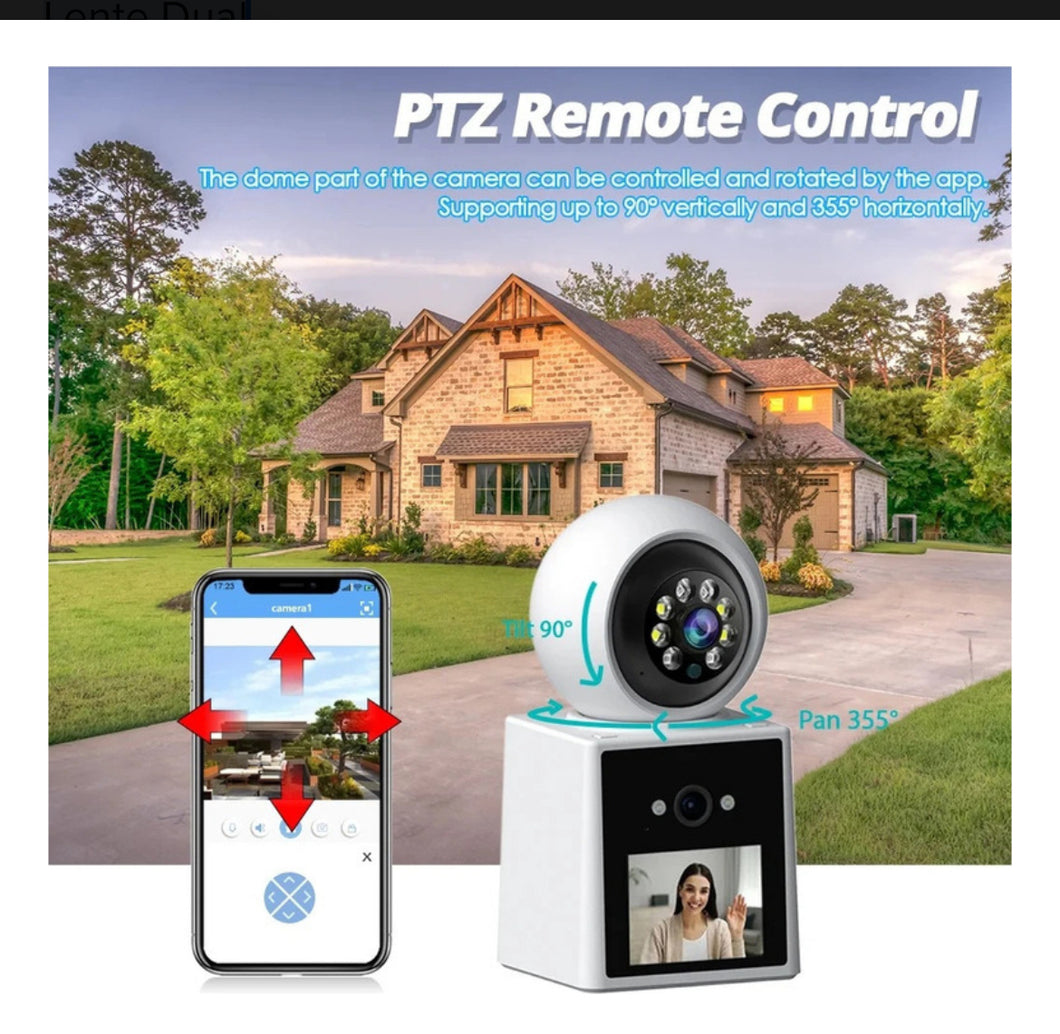 Baby Jii Cámara De Vigilancia Wifi Con Videollamada, Lente Dual MOD FM-000155