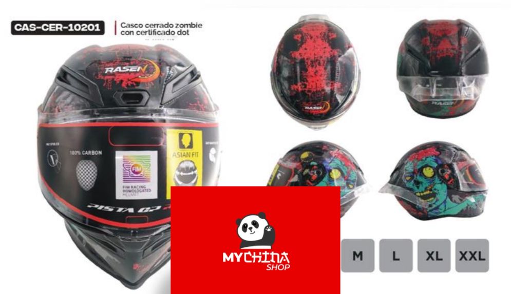 Casco para moto cerrado norma DOT MOD CAS-CER-10201