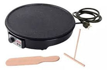 Cargar imagen en el visor de la galería, Crepera o parrilla eléctrica para cocina Máquina para hacer crepes de 12 pulgadas, sartén eléctrica y máquina para hacer tortitas con sartén antiadherente y esparcidor MOD
