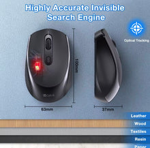 Cargar imagen en el visor de la galería, ratón inalámbrico USB 2,4 GHz conexión inalámbrica 3 niveles DPI ajustable bajo consumo de energía 60dB para tableta portáti RAT001

