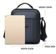Cargar imagen en el visor de la galería, Bolso cruzado de tela Oxford para hombre, Mochila pequeña de lona MOD 8811
