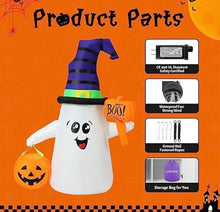 Cargar imagen en el visor de la galería, Fantasma Inflable De Halloween De 1,5 M Con Calabaza Inflable MOD 96900
