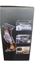 Cargar imagen en el visor de la galería, Panel de píxeles de matriz LED para coche, iluminación RGB DIY, tablero de texto en desplazamiento de Graffiti, pantalla publicitaria para parabrisas, Control por aplicación Bluetooth 18 cm largo 7 cm ancho MOD LU7396
