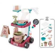 Cargar imagen en el visor de la galería, Juego  de limpieza para niños, aspiradora, juguetes de limpieza del hogar, juguete educativo de aprendizaje Montessori para niños y niñas MOD 667-54
