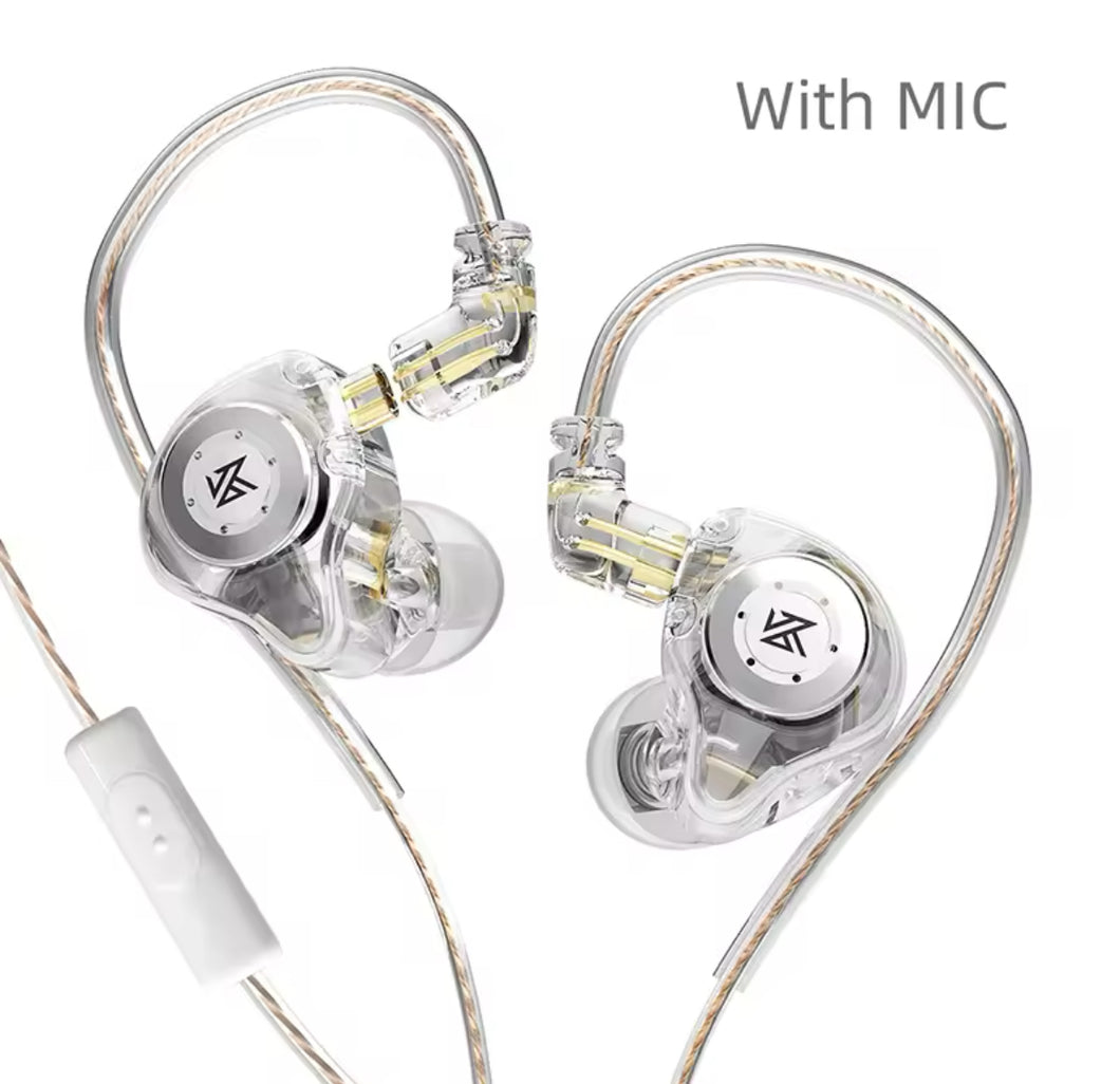 KZ EDX pro auriculares /MICRO intrauditivos estéreo DJ Hi-Fi Bass HIFI micrófono tapones para los oídos Cable altavoces reducir el ruido y cables desmontables MOD MICRO PRO