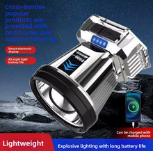 Cargar imagen en el visor de la galería, Linterna frontal de pesca LED superbrillante, Linterna frontal recargable, Larga duración, Con intelligen, Adecuada para aventura, Outdoor, Senderismo MOD KT-8819
