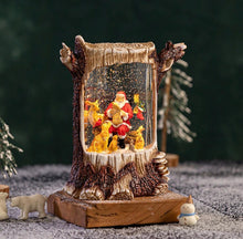 Cargar imagen en el visor de la galería, Bola De Nieve Musical Navideña, Caja De Música De forma de tronco mediano MOD WDL-24099A
