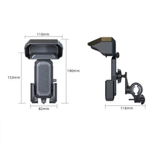 Cargar imagen en el visor de la galería, Soporte para teléfono móvil con cubierta para lluvia, soporte para manillar de bicicleta, resistente a los golpes, para manillar redondo de 18-32mm MOD Z02+ZXC05

