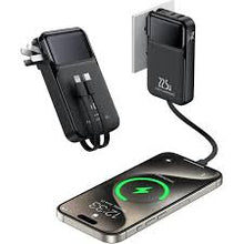 Cargar imagen en el visor de la galería, 10000 mAh Power Bank, Cargador portátil de Banco de energía con Enchufe de Carga, con Dos Cables de Carga MOD FM-000387
