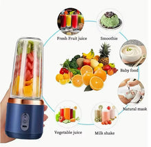 Cargar imagen en el visor de la galería, Licuadora portátil para zumos de frutas, batidos de frutas y verduras frescas, vaso exprimidor perfecto, adecuado para uso doméstico y exterior, 1 unidad MOD
